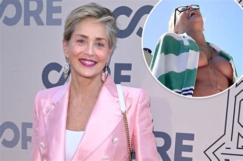 nudes of sharon stone|At 64, Sharon Stone Is ‘Gratefully Imperfect’ in Topless Pic.